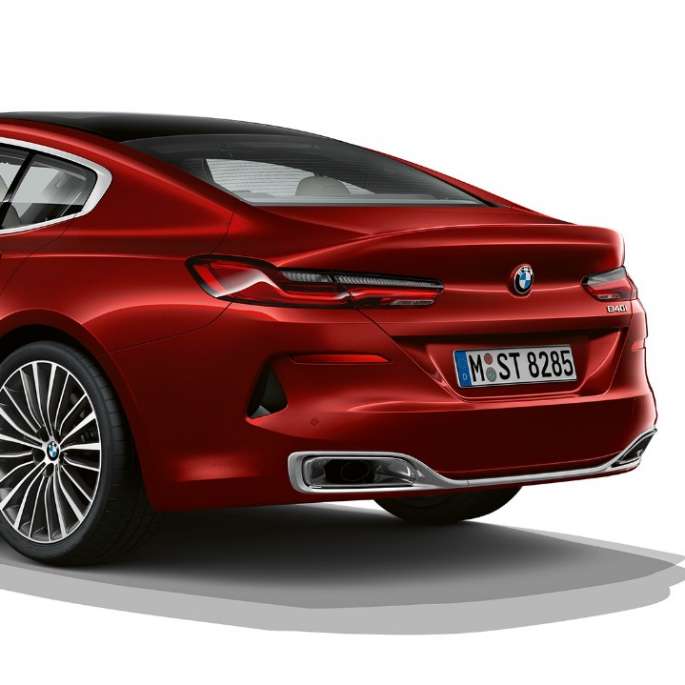 Base model three-quarter rear shot G16 BMW 8 Series Gran Coupé, base model three-quarter rear shot G16