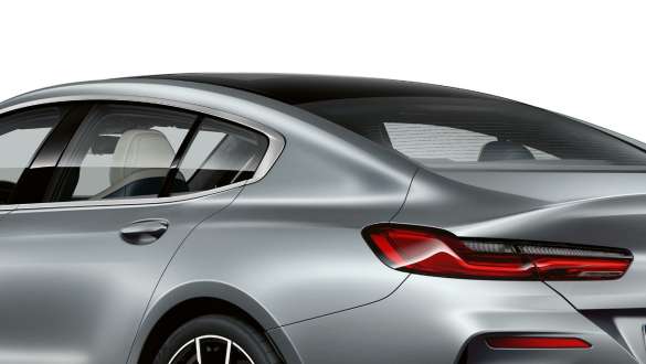 C-pillar with fin design G16 BMW 8 Series Gran Coupé, C-pillar with fin design G16