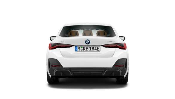 BMW i4 eDrive40 G26 2021 Mineral White rear view  BMW i4 eDrive40 G26 2021 Mineral White rear view