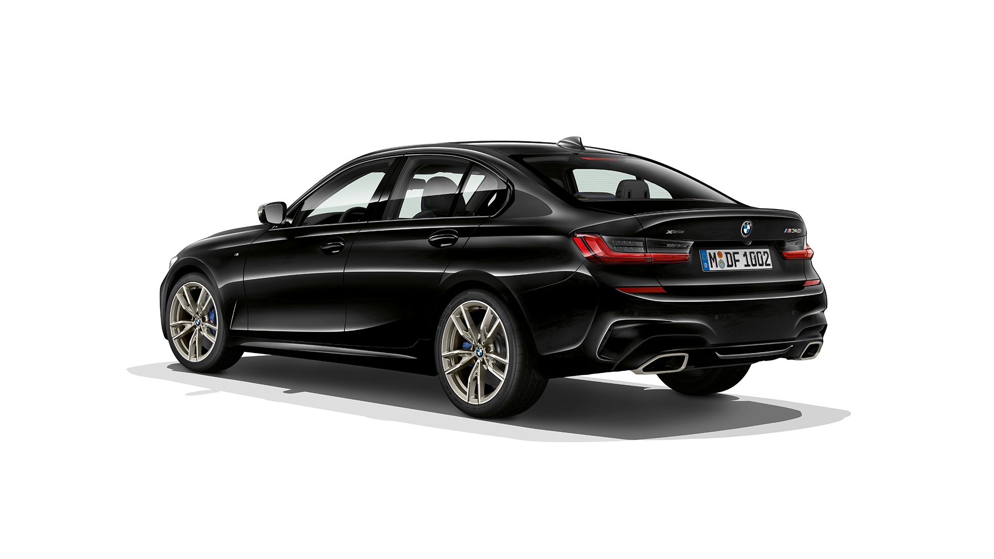 BMW 3 Series Sedan, M340i xDrive rear. G20 Three-quarter rear shot of the BMW 3 Series M340i xDrive Sedan. G20