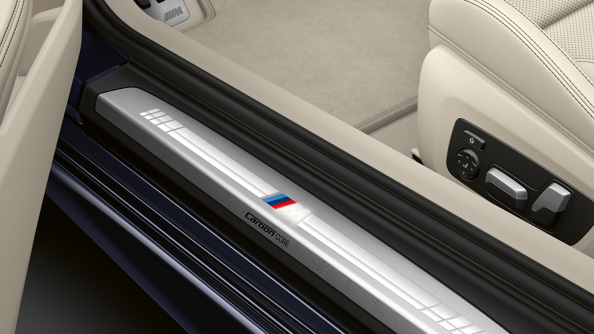 M door sill finishers. G15 BMW 8 Series Coupé, M door sill finishers. G15