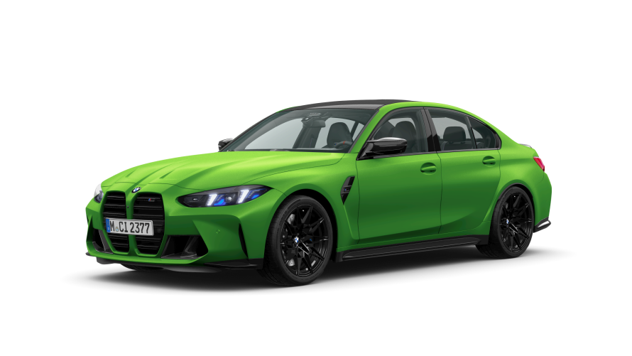 BMW M Series BMW M3 CS G80 three-quarter side view