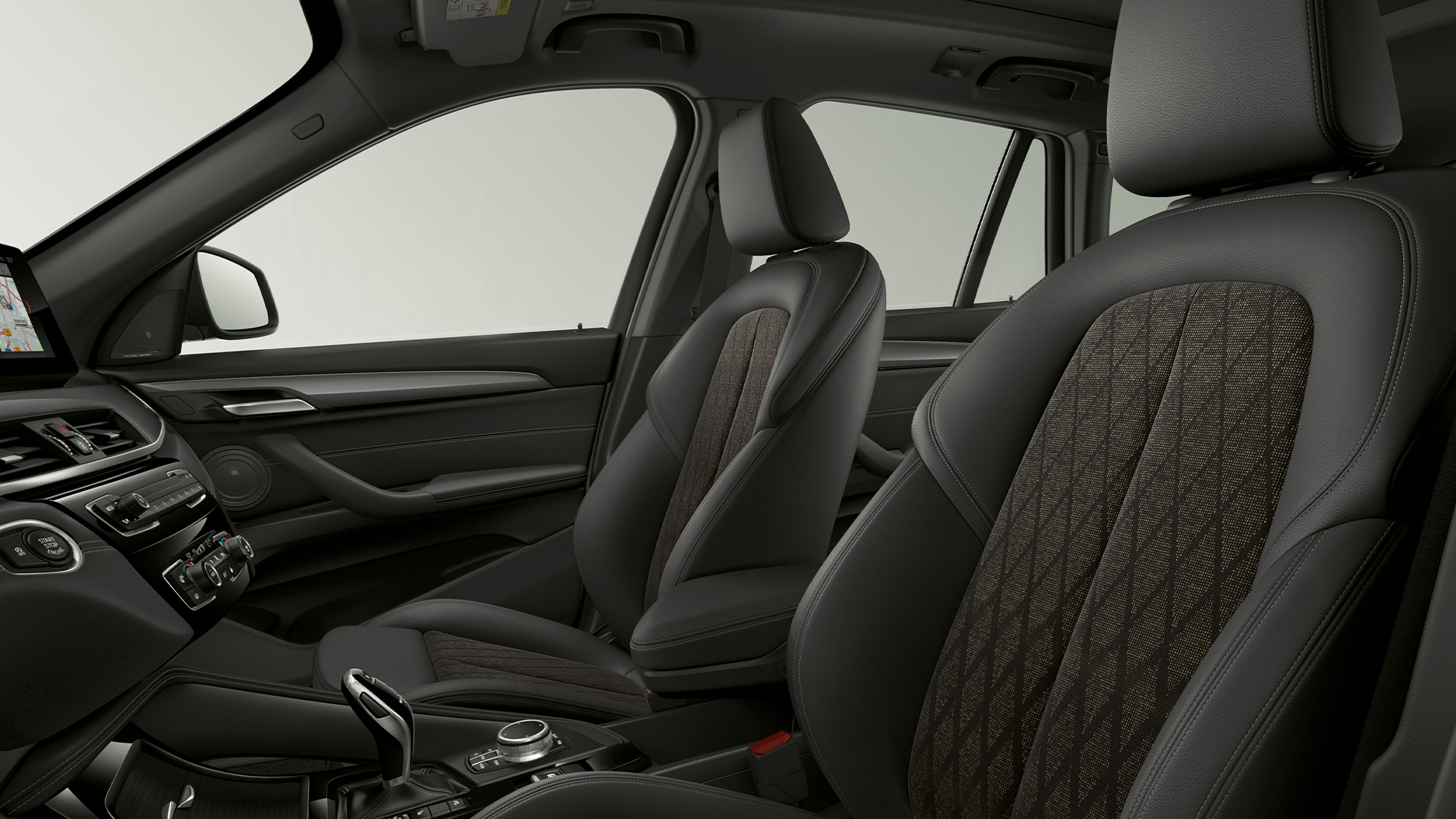 BMW X1, Model xLine, upholstery F48 BMW X1, Model xLine, interior with focus on upholstery F48