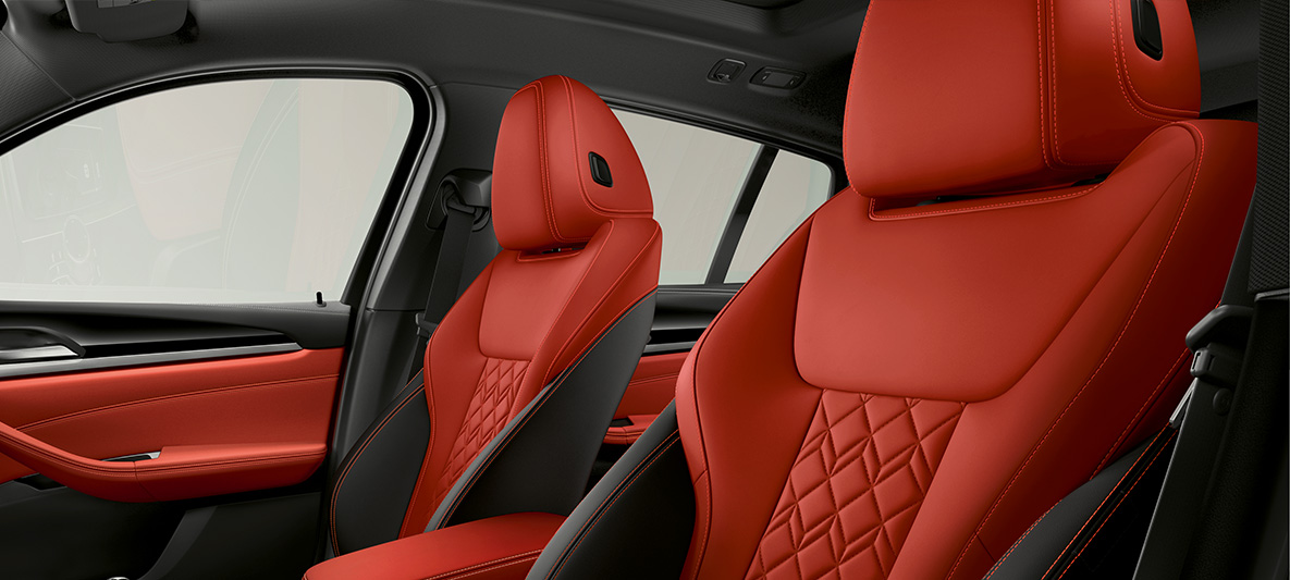 BMW Individual extended leather trim 'Merino' Fiona Red/Black BMW X4 G02 BMW Individual extended leather trim 'Merino' Fiona Red/Black BMW X4 G02 2018 interior