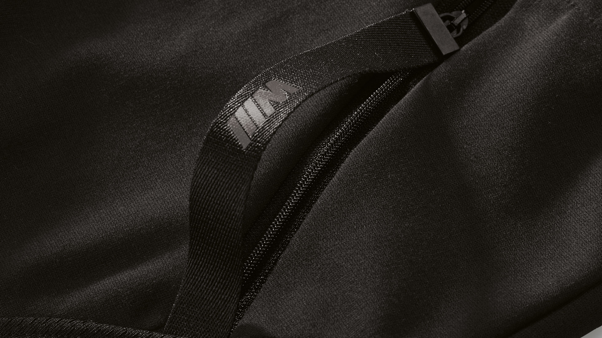 BMW M Jacket, men. The picture shows a detail of the BMW M Jacket, men from the BMW M Collection.