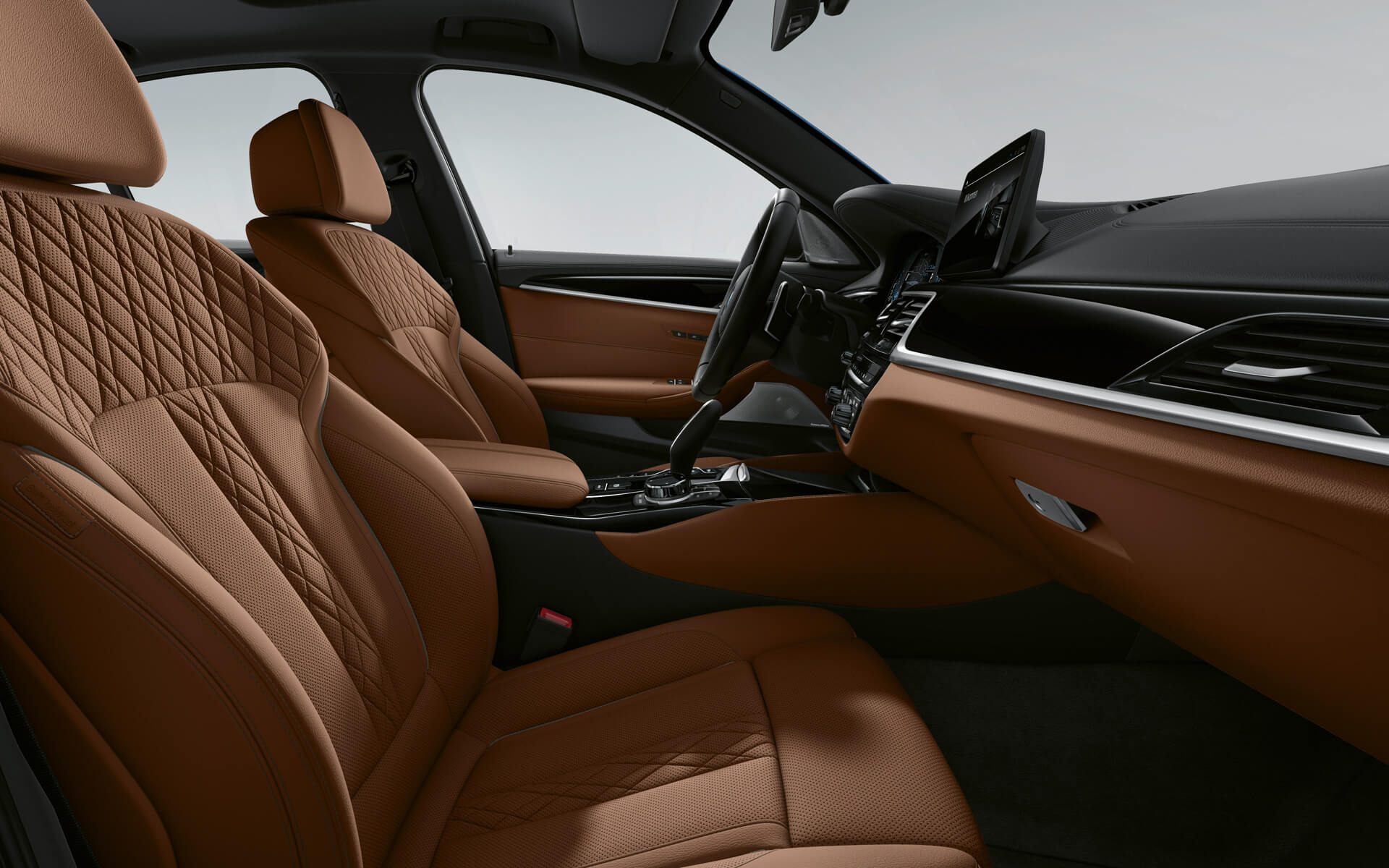BMW 5 Series Sedan G30 LCI interior in BMW Individual Full Merino leather – Tartufo BMW 5 Series Sedan G30 Facelift 2020 interior in BMW Individual Full Merino leather – Tartufo