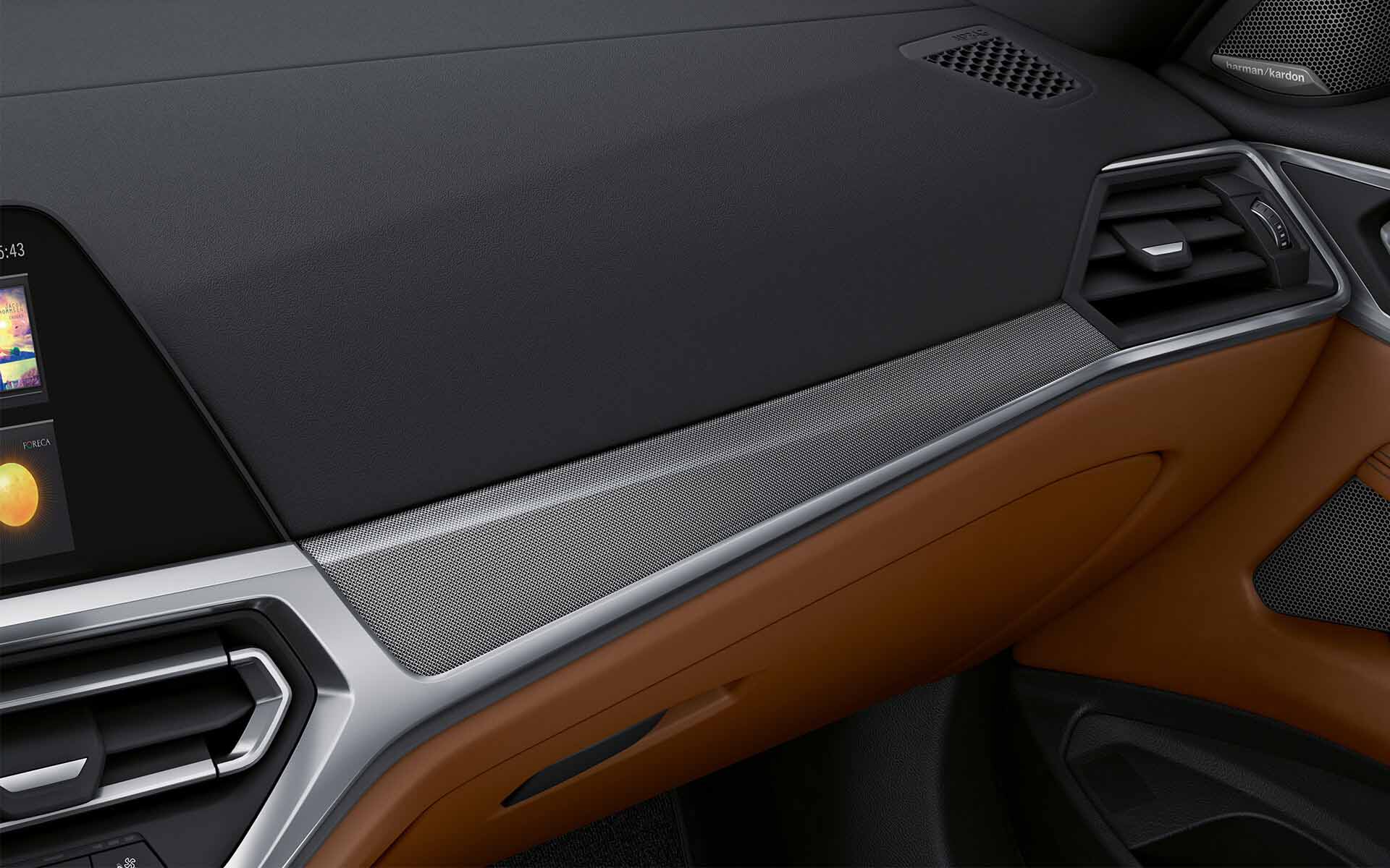BMW Individual trim finishers Aluminium fabric high-gloss close-up BMW Individual trim finishers Aluminium fabric high-gloss close-up